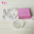 Envase Tarro de polvo de 30g con tapa rosa electrochapada